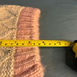 Francesca's NWOT Knitted Beanie Hat Rose Pink and Silver (beaded) Photo 5