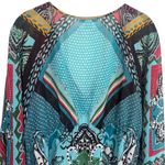 Boston Proper  Multicolor Geometric Print Sheer Resort Vacation Swim Cover up M Photo 5