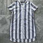Chelsea & Theodore Shirt Dress Grey & White Size XL NWT Photo 5
