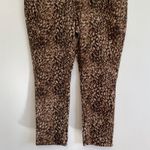 Coldwater Creek Plus Size ? Wild Side Slim Leg Jean Brown Tan Animal Print Jeans Photo 2