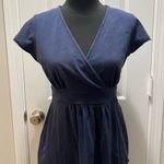Boden Navy Cotton Blend Dress Size 6 6R Blue Photo 2