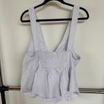 Free People  Mika Stripe Tank Peplum Nautical Top Adjustable Beach Vacation XL Photo 5