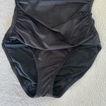 Tommy Bahama Pearl Shirred Bandeau One-Piece Swimsuit, Black, Size 8, $138 Photo 7