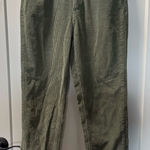 BDG Urban Outfitters Mom High Rise Olive Green Corduroy Jean Pant Ankle Crop 27 Photo 0