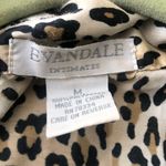 Sleeveless cheetah leopard animal print button up down shirt top intimates sleepwear or casual going out look Multi Size M Photo 2