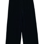 Talbots  Wide Leg Pants Womens 2‎ Black Velvet Rayon Silk Blend NEW Photo 0
