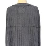Free People WE THE  In The Mix Henley Top Boxy Oversized Ribbed Slouchy Size M Photo 9