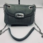 B Makowsky B. Makowski Green Croco Embossed Vintage Chain/Leather Strap Crossbody Photo 0