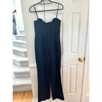 Karina Grimaldi  Nelia Black Linen Bow Front Jumpsuit Revolve Photo 3