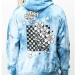 ALAB Tie Dye Graphic Hoodie Sweatshirt Unisex Adult Size XS. NWOT Blue Photo 1