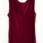 Norma Kamali NWOT  Tiger Red Drop Shoulder Top Sleeveless Jersey Knit Puckered XL Photo 5