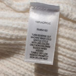 Marc New York  Women's Pleated Puff Sleeve Cable Knit Sweater Ivory Size XL NWT Photo 5