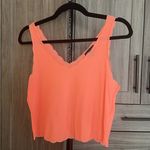 Topshop  Coral Scalloped Tank Top Photo 0