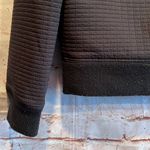 prAna Minx Bomber Jacket S pockets black textured stretchy warm mock collar zip Photo 7