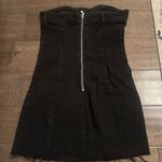 Pretty Little Thing  Denim Dress Black Mini Photo 2
