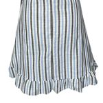 Altar'd State Altar’d State Linen Blend Wrap Dress Women’s Size M Striped Ruffle Detail Summer Photo 5