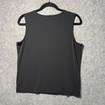 Liz Claiborne  Black Sleeveless Scoop Neck Tank Top M Polyester Spandex Photo 6