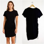 Universal Threads Universal Thread Black Ruched T-Shirt Dress – Size Medium Photo 1