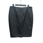 Calvin Klein Black Shimmer Metallic Pencil Skirt Size 6 Photo 1