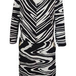 Cato  Black and White Dress NWT Size Large Zebra Graphic Print Dress Photo 0