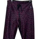 Good American Ombre Leopard Leggings Size M Cinched Waist 7/8 High Rise Photo 2