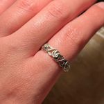 Sterling Silver Rose 925  Band Ring Photo 12