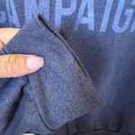 Wish & Whim  “Champagne Campaign” blue sweatshirt Sz L Photo 5