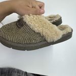 UGG  Slippers Womens Size 8 Knit Shearling Grey Green‎ Slip On Cozy Shoes Warm Photo 4