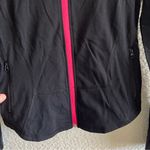 Lululemon  Women’s Rare Vintage Define Jacket Luon Full Zip Up Black/Pink Size 6‎ Photo 6