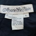 Marie St. Claire Black Beaded Open Back Short Dress Size 4 Photo 11