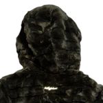 Baby Phat  Vintage Y2K Faux Fur Brown Bomber Jacket Hood Coat Lined Pockets 2XL Photo 3