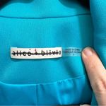 Alice + Olivia NEW NWOT  Shan Strong Shoulder Blazer In Ocean Floor Photo 6