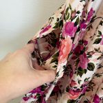 LuLaRoe  Floral A Line Maxi Dress Side Pockets Cottagecore Stretchy Sz S Photo 4