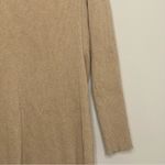 Calvin Klein Women's  Ribbed Gold Grommet Long Sleeve Sweater Tan  Size Medium Photo 10
