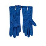 Anne Klein NWT Vintage Suede Gloves Blue Size 7 Photo 1
