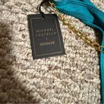 Michael Costello  x Revolve Monica teal chain Cheeky Bikini- Size Small Photo 5