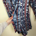 Desigual ✨ Women’s Blue Santorini Cactus Print Cardigan Sweater Photo 6