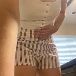 Tobi Red Striped Shorts Photo 0