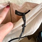 White Fox Boutique  Run To You Mini Skirt Size M Ivory Cream with Black Trim Photo 5