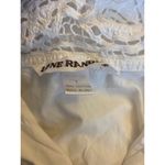 Vintage 1990’s Lone Ranger Paisley Eyelet collared button down dress size medium White Photo 11