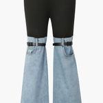 Micas Denim Hybrid Flare‎ Leg Pants Photo 0