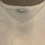 ZARA White Long Sleeve Top Photo 1