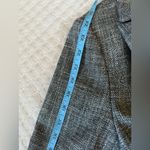 White House | Black Market WHBM Blazer Womens 8 Black Tweed Jacket Textured Classic Office Dark Academia Photo 9