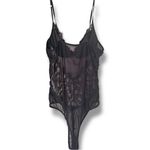 NWOT Black Lace & Mesh Lingerie Bodysuit w/Adjustable Straps – Sexy&Elegant XL Photo 3