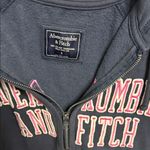 Abercrombie & Fitch Dark Blue Hoodie with Pink Accents Photo 3