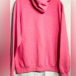 WOMENS LARGE BAWS PINK HOODIE HOODED SWEATSHIRT MISSING HOODIE DRAWSTRING Photo 3