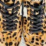 Dolce Vita Notice Stitch Genuine Calf Hair Sneakers Dark Leopard, NWOT Brown Size 12 Photo 3