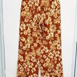 ZARA Linen Palazzo Pants XSMALL ORANGE burnt Bohemian Photo 11