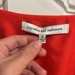 Cupcakes and Cashmere  Orange Long Sleeve Romper Size Small Photo 2