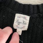 Hippie Rose Black Shoulder Cut Out Sweater Size Small Photo 11